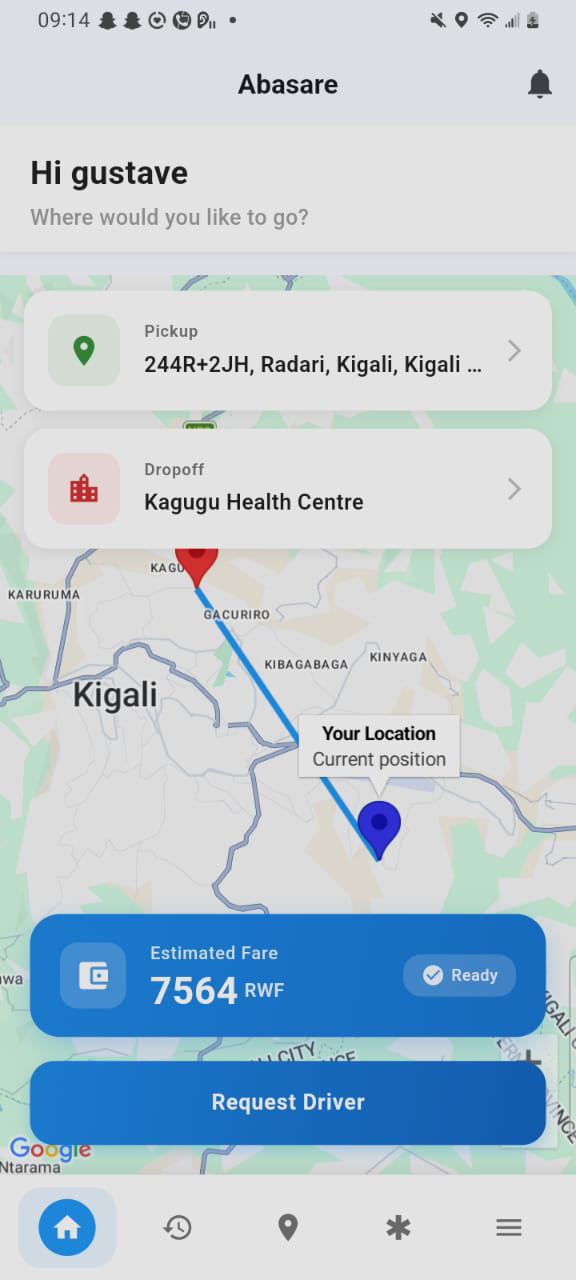 Abasare App Screenshot